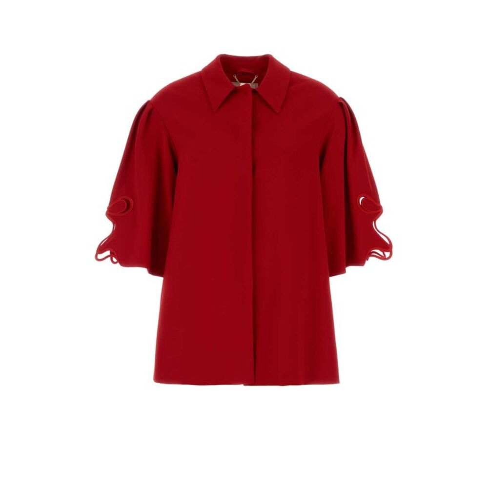 Blumarine Women Red Cady Oversize Blazer